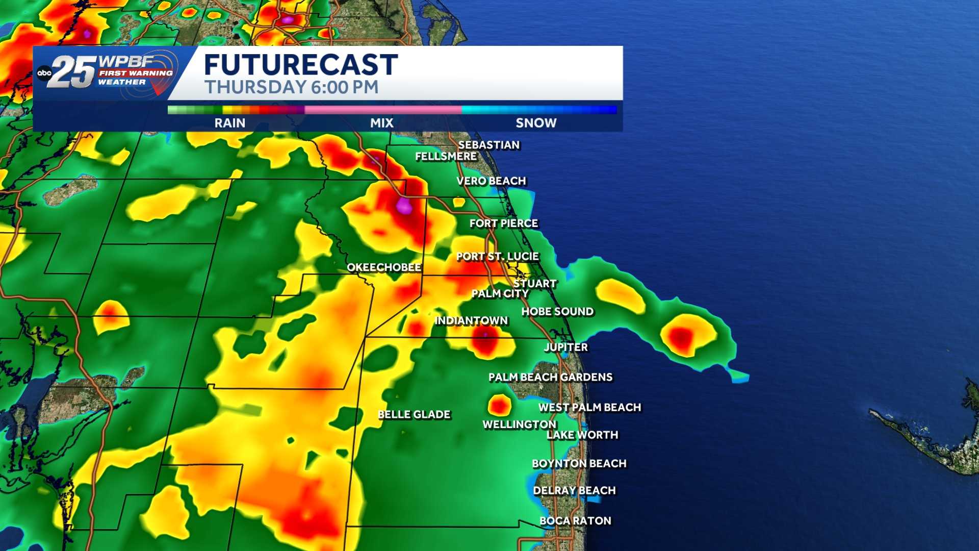 Widespread storms to impact parts of South Florida Thursday