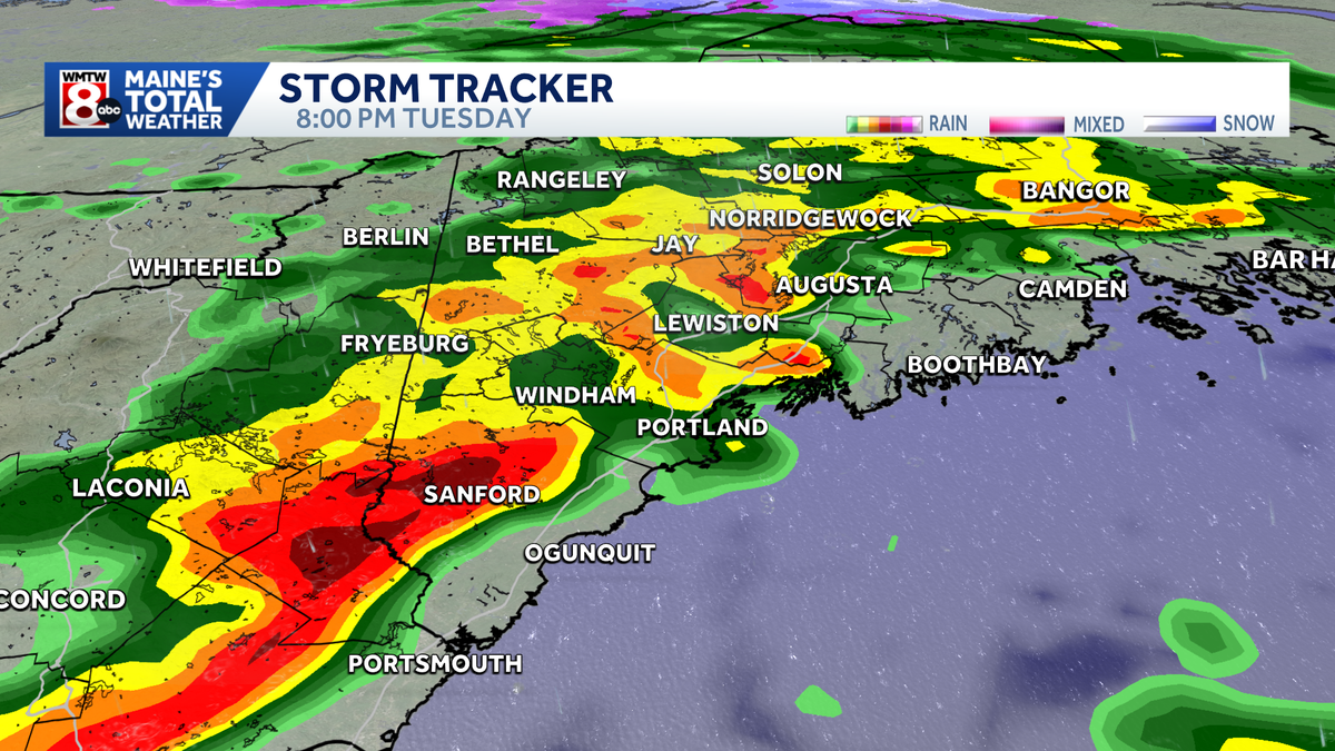 Warm air surges in Maine but storms will arrive Tuesday afternoon