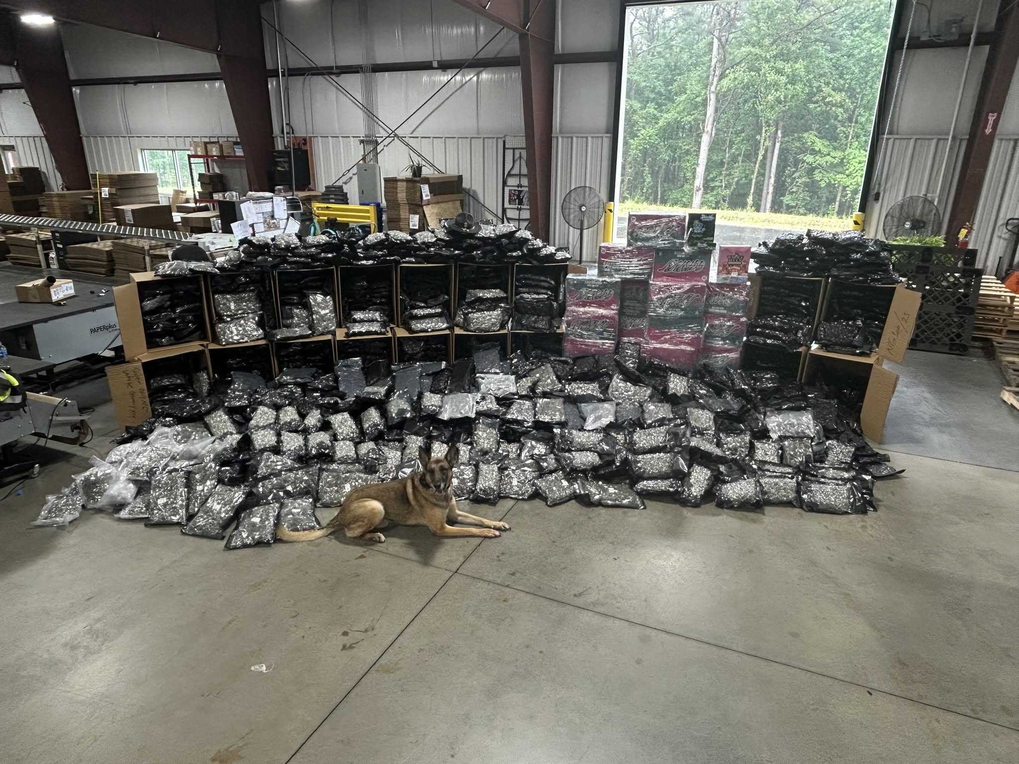 Drugs, illegal vapes found hidden among 'suspicious pallets' inside tractor-trailer, officials say