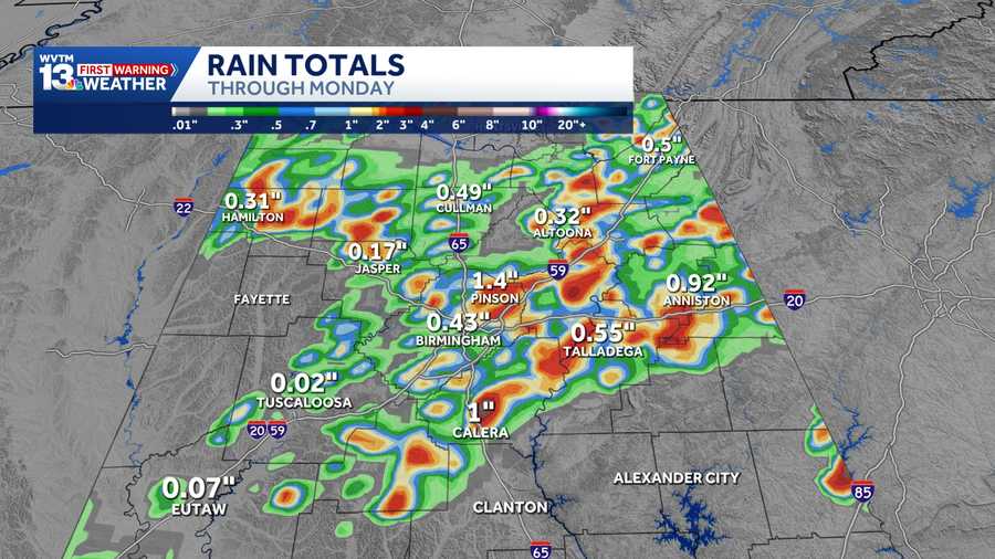 Flood Watch issued for Central Alabama with more have storms