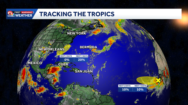 Tracking The Tropics: Watching 2 areas for potential development