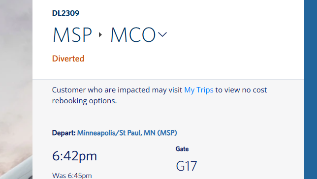 Smoky odor prompts Orlando-bound flight to be diverted to Milwaukee