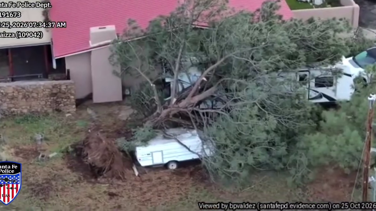 Santa Fe tornado rated high-end EF-1 after damaging 10 homes on Saturday