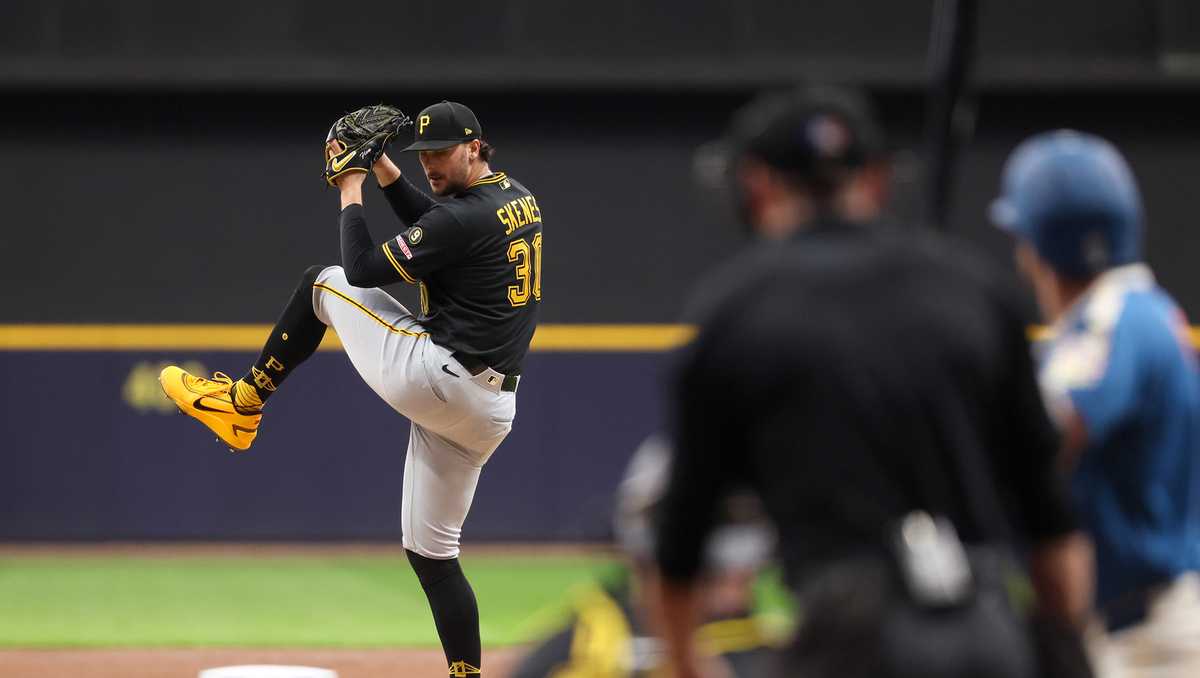 Skenes perfect into 7th, Griffin hits 1st HR in Pirates' win