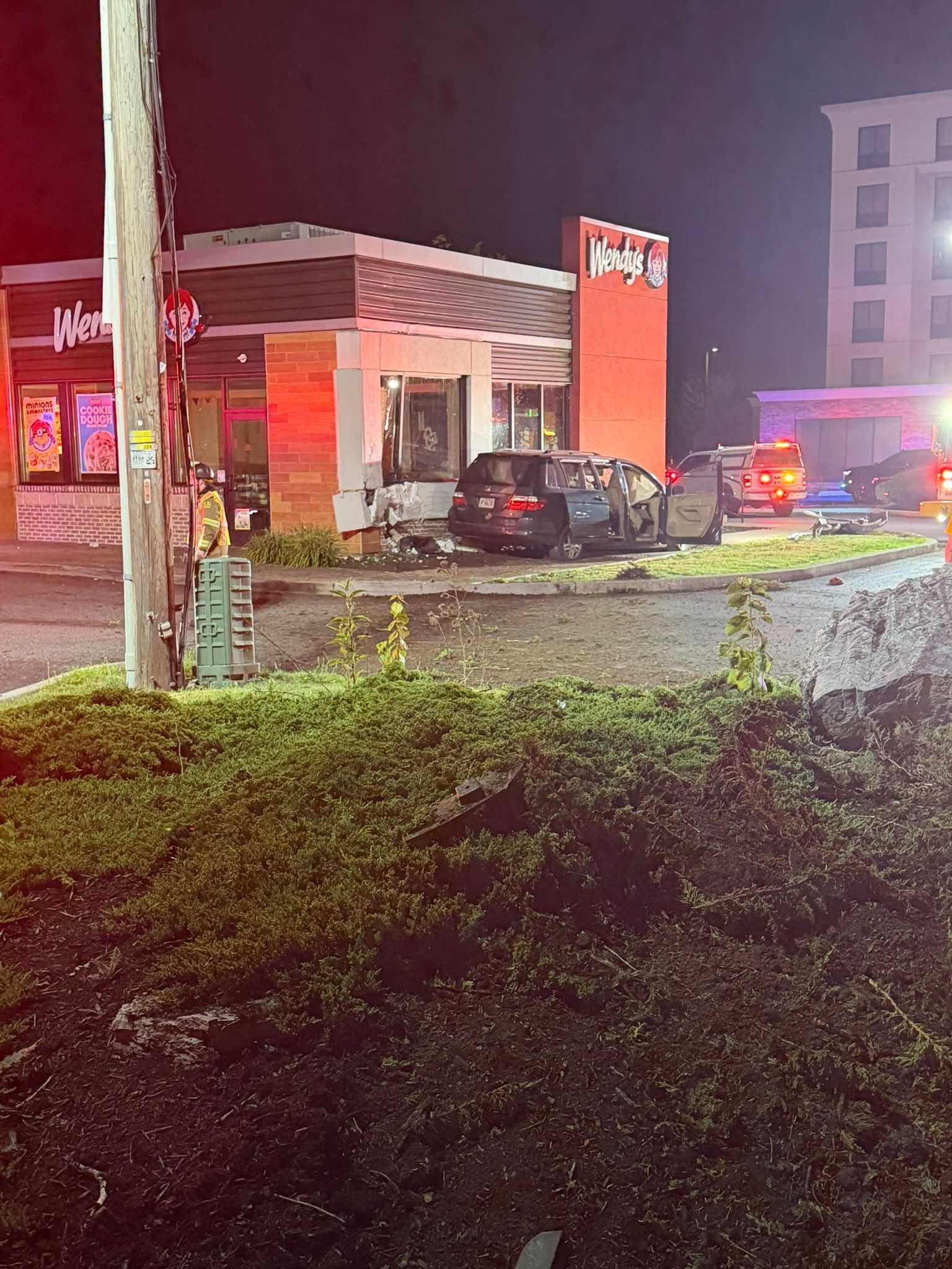 Charges pending after vehicle crashes into Dauphin County Wendy's ...