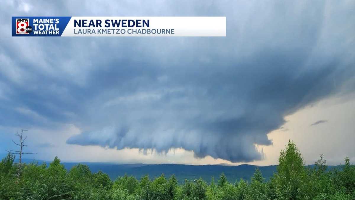 Dramatic storm structure captured across western Maine - WMTW