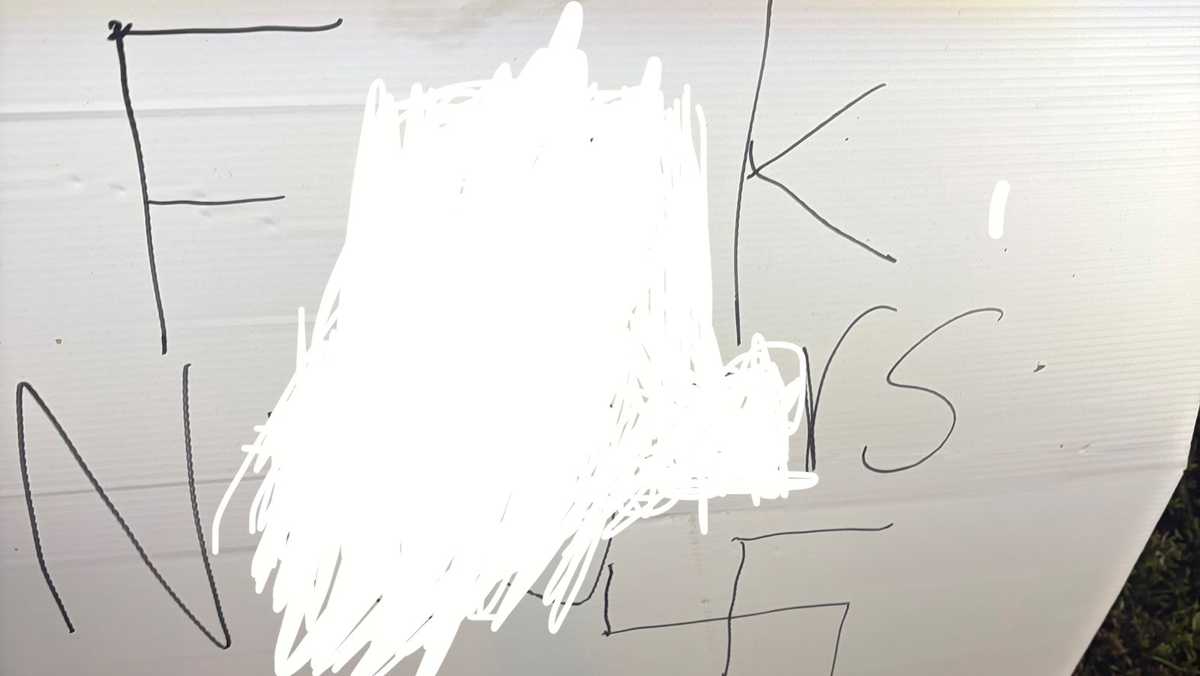 State representative’s campaign sign defaced with racial slur and antisemitic symbol
