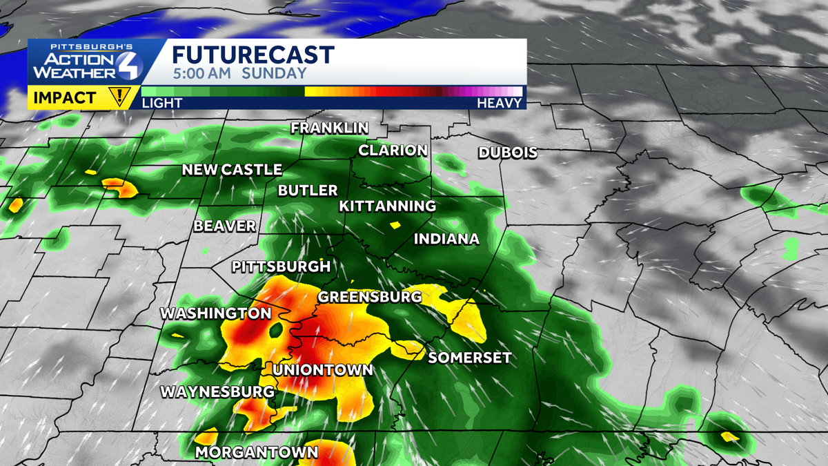 Western PA: Dry today, Impact Day and more rain Sunday