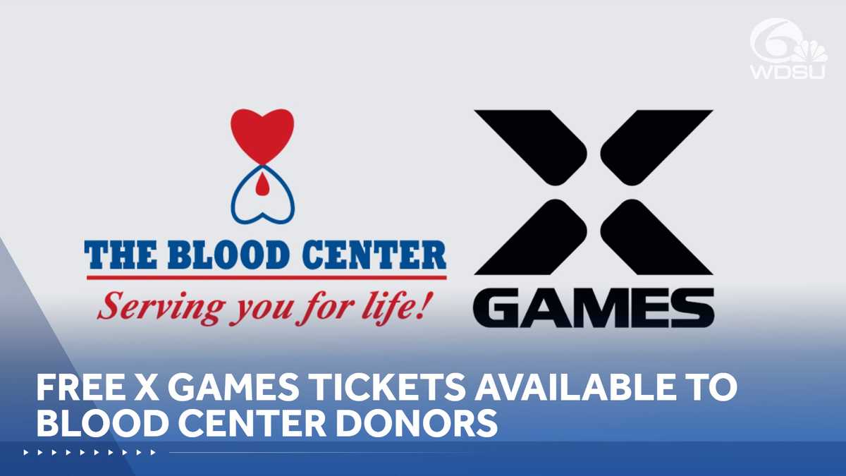 Give blood, help area patients and experience X Games New Orleans
