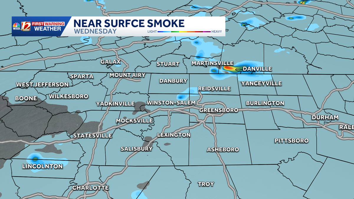 Air quality may worsen in the Carolinas and Virginia as Canadian wildfire smoke arrives