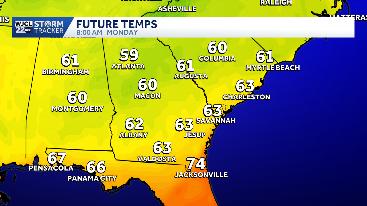 Milder temperatures expected across Southeast Georgia and the ...