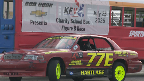 Expect mayhem and destruction during school bus races at Sportsdrome Speedway