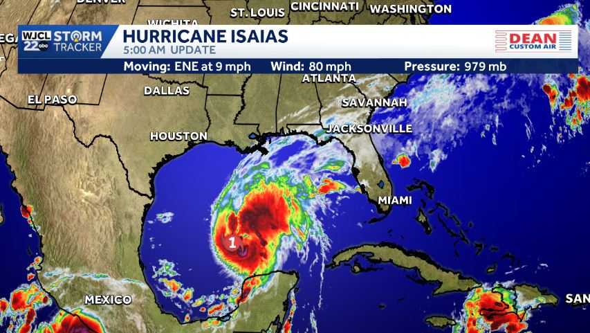 Hurricane Isaias continues to strengthen as it gets closer to the Gulf Coast