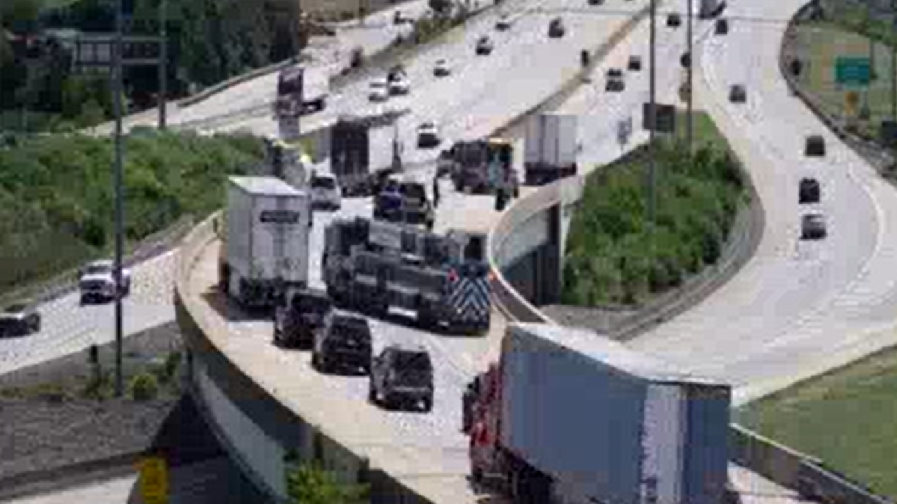 Crash slows traffic on Route 30 east at 283