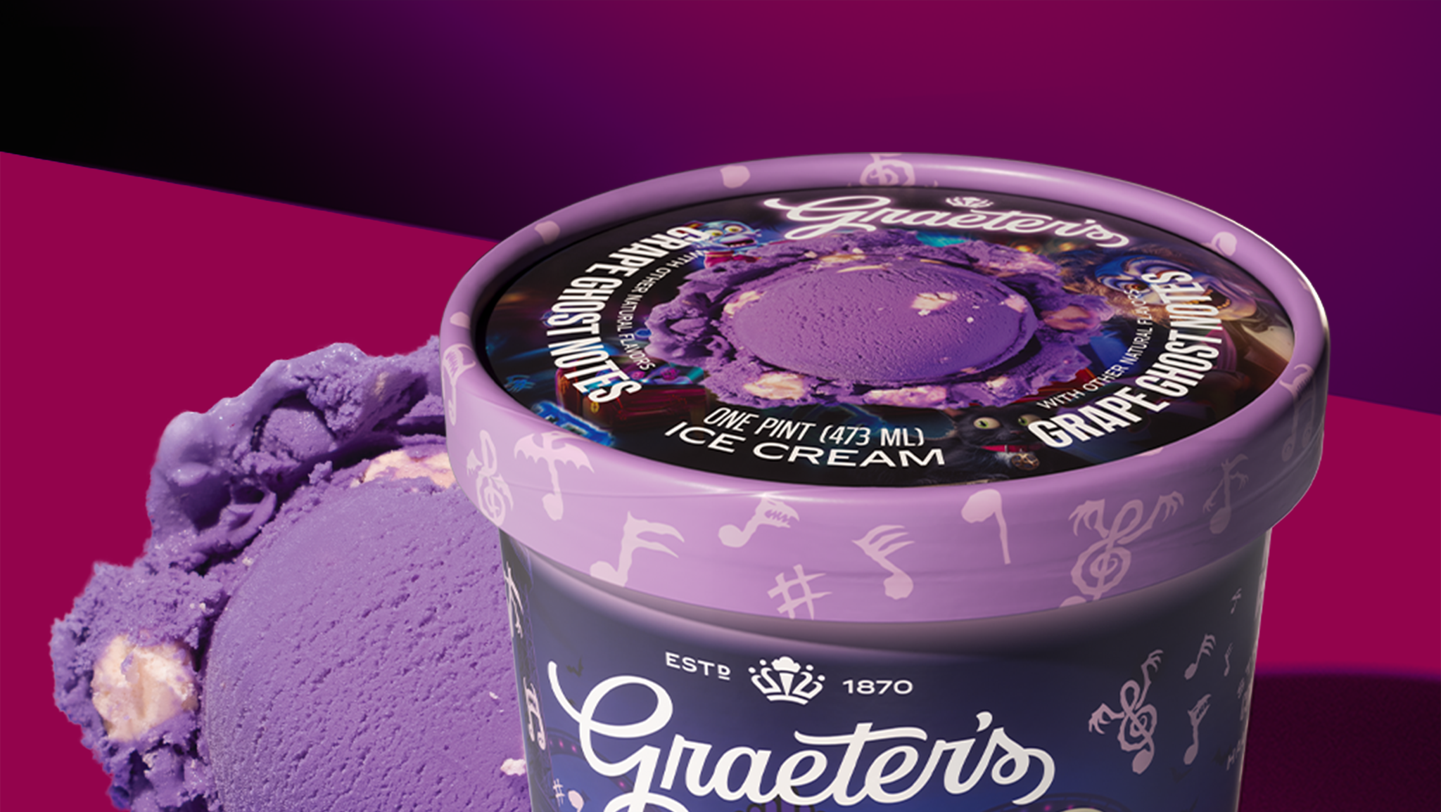 Graeter’s Ice Cream partners with Kings Island for special ‘Ghost Notes’ flavor