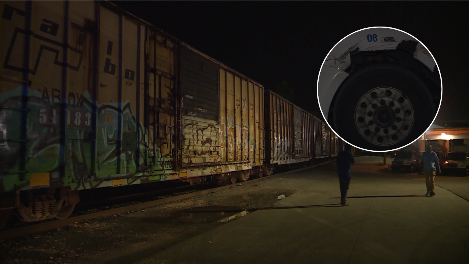 Police: No one hurt after train hits semi-truck in Golf Manor