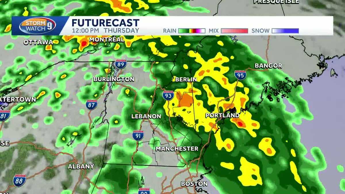 Showers, storms expected to move through New Hampshire on Thursday