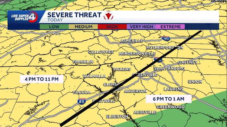 Heavy rain and strong winds possible
