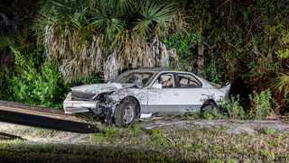 Florida Highway Patrol investigates crash on Daniels Parkway
