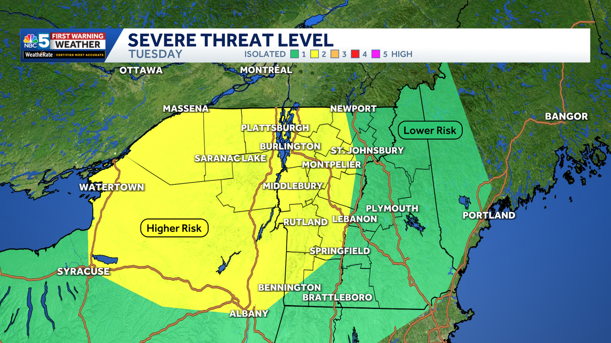 Severe thunderstorms likely later Tuesday
