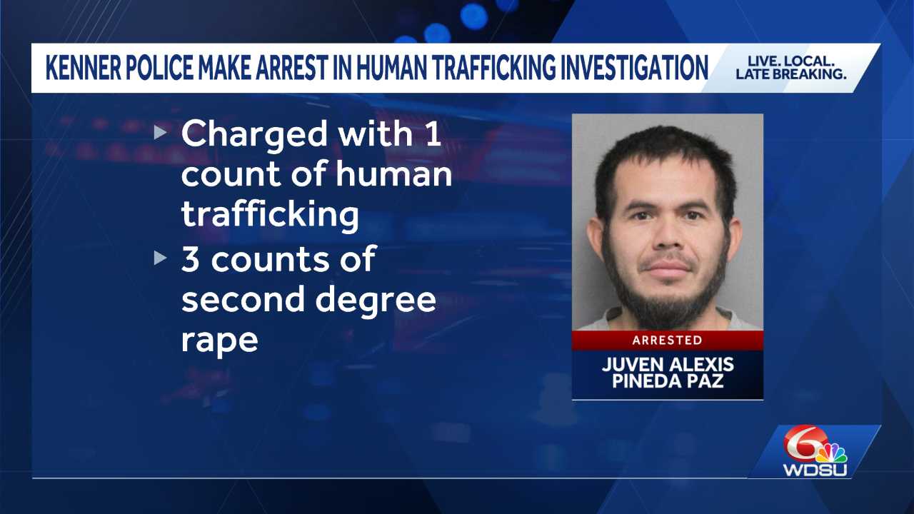 Kenner Police arrest human trafficking suspect after 3-year investigation
