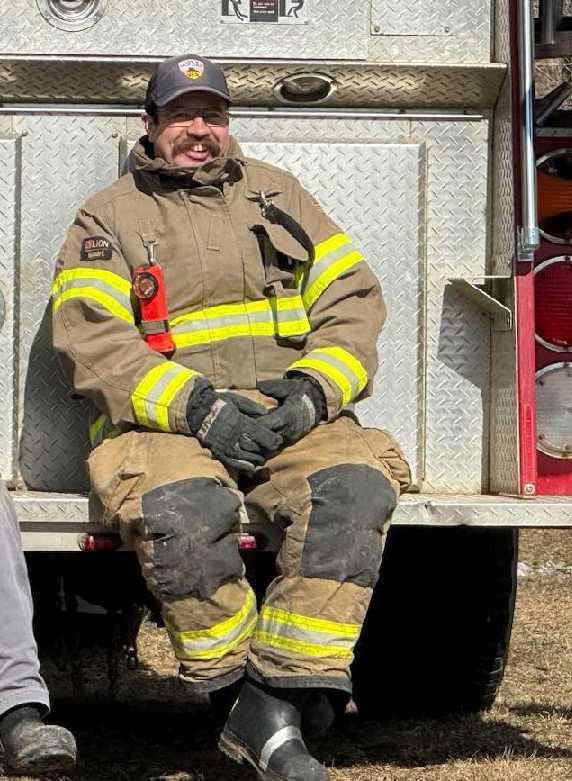 Morrill VFD firefighter Andrew Cross.