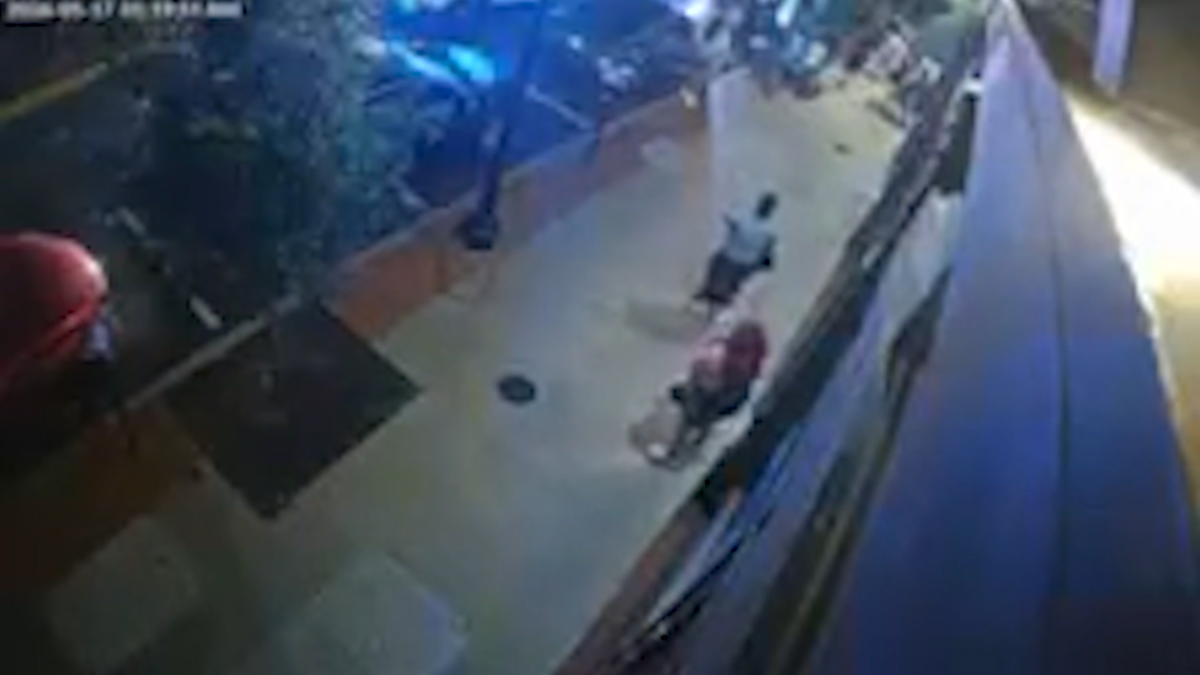Security video captures chaos after shooting breaks out overnight near popular Covington sports bar