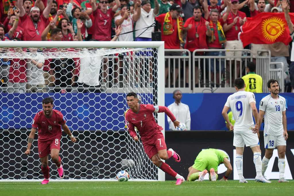 Ronaldo becomes first player to score in six World Cups with goal against Uzbekistan
