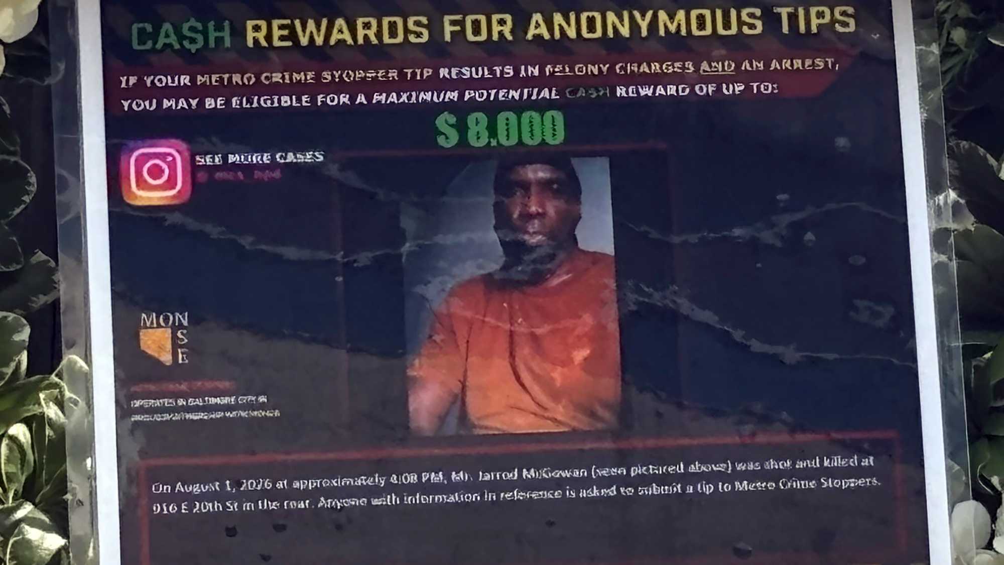 $8K reward offered in East Baltimore homicide