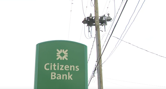 citizens bank roof fire