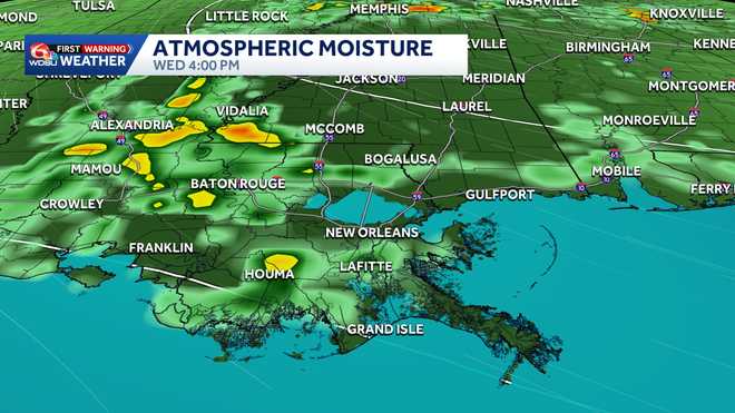 Pronóstico del tiempo de Luisiana