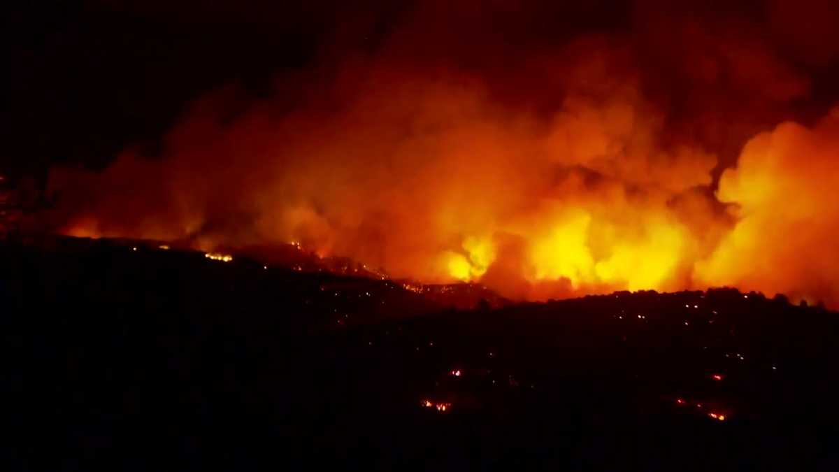 Cal Fire orders evacuations as Gann Fire expands to 2,100 acres in Calaveras County