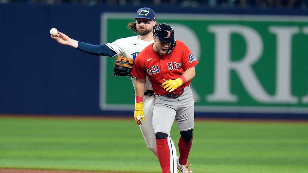 Palacios has RBI single in the 9th to give the Rays a 2-1 victory over the Red Sox