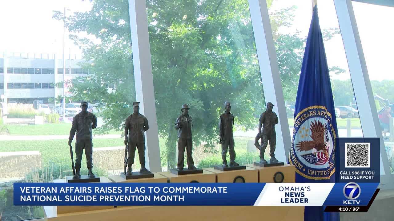 ketv.com - VA Nebraska-Western Iowa Health Care System raise flags for suicide prevention