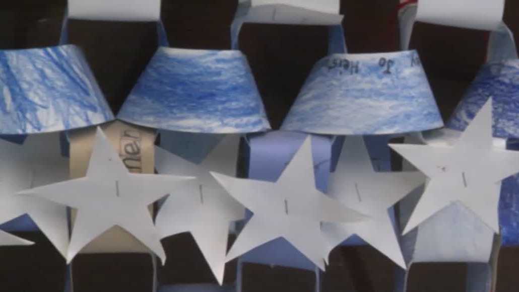 Paper flag honoring 9/11 victims returns to Wrightsville Elementary after 24 years