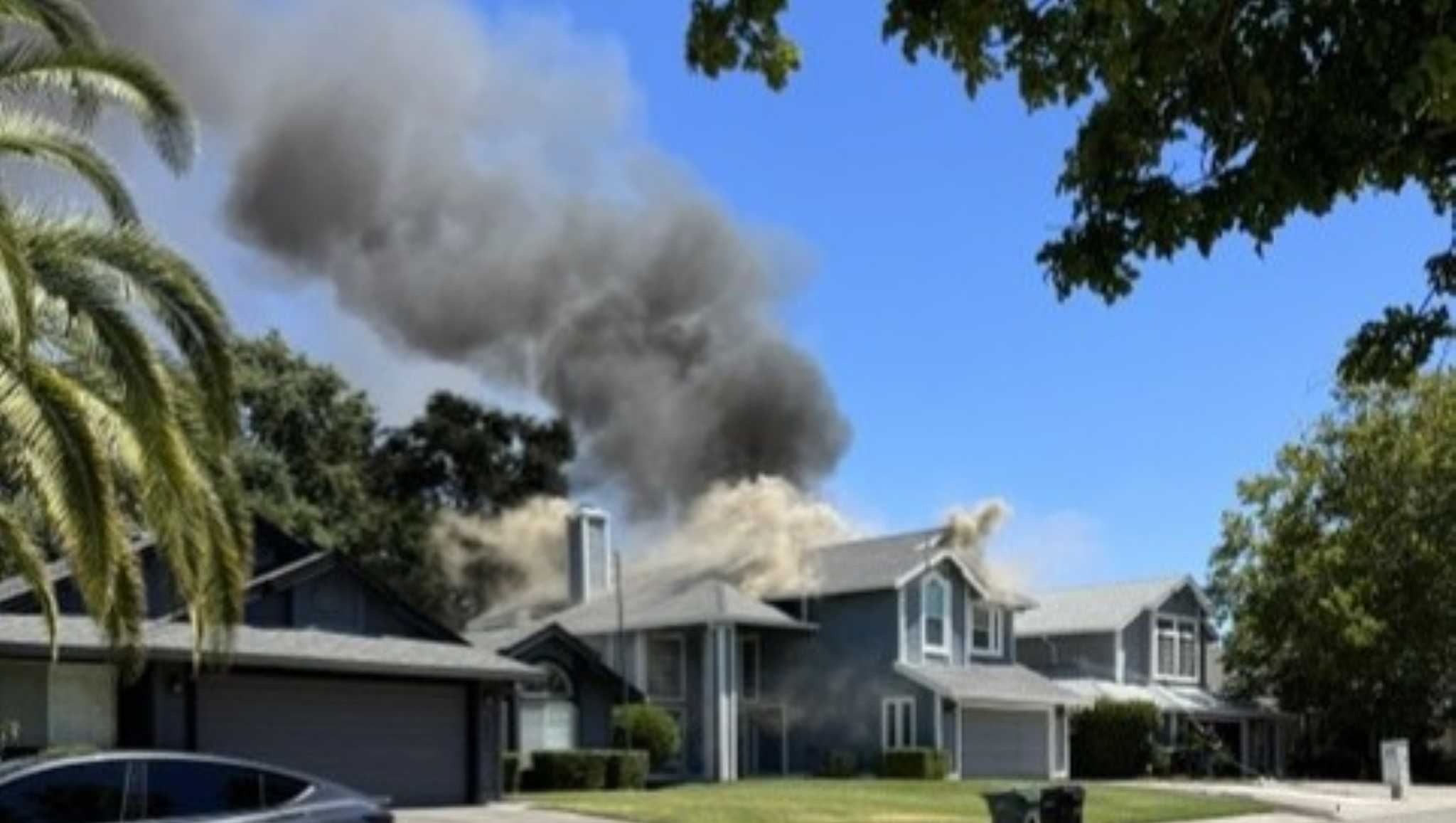 Two homes impacted by fire in Antelope , Sac Metro Fire says