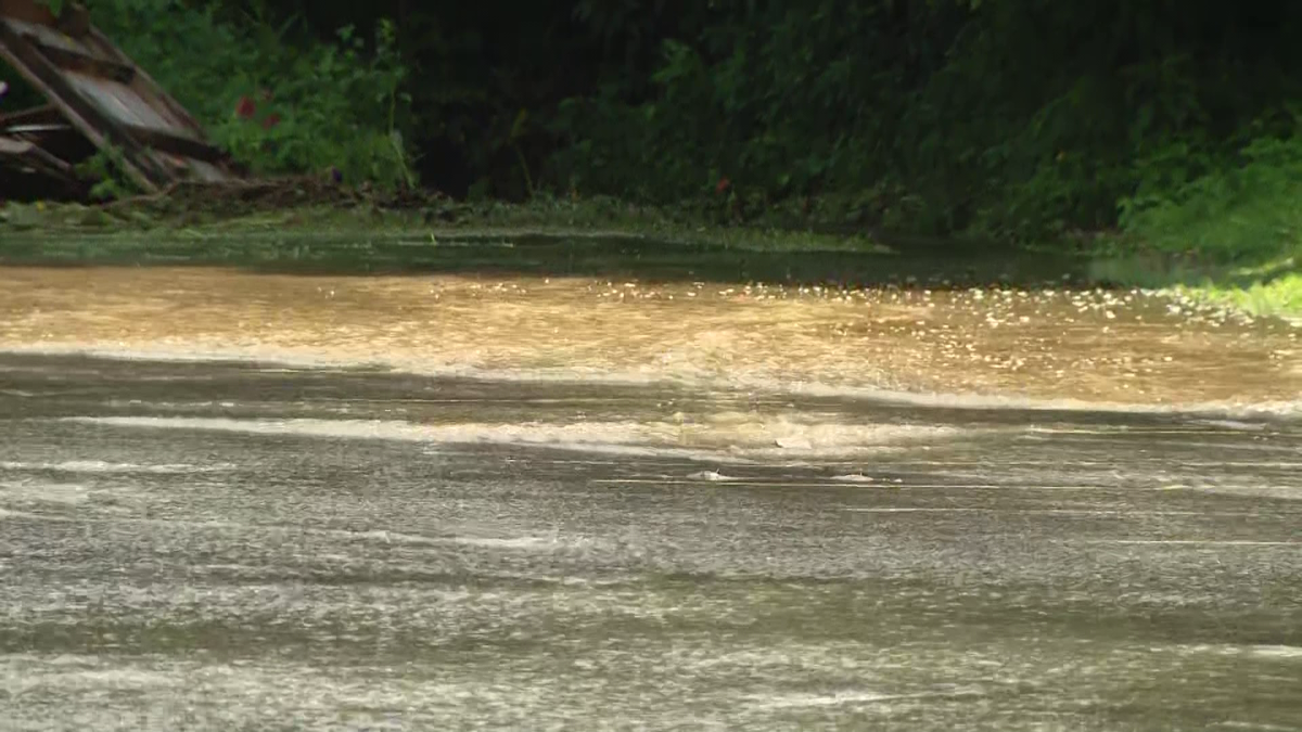 ‘It rained so hard it was crazy:’ Road flooded in Washington County