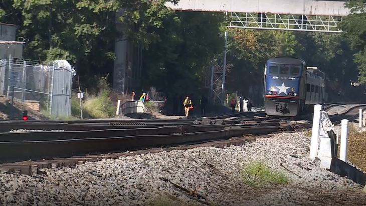 Person killed after being struck by train in Greensboro