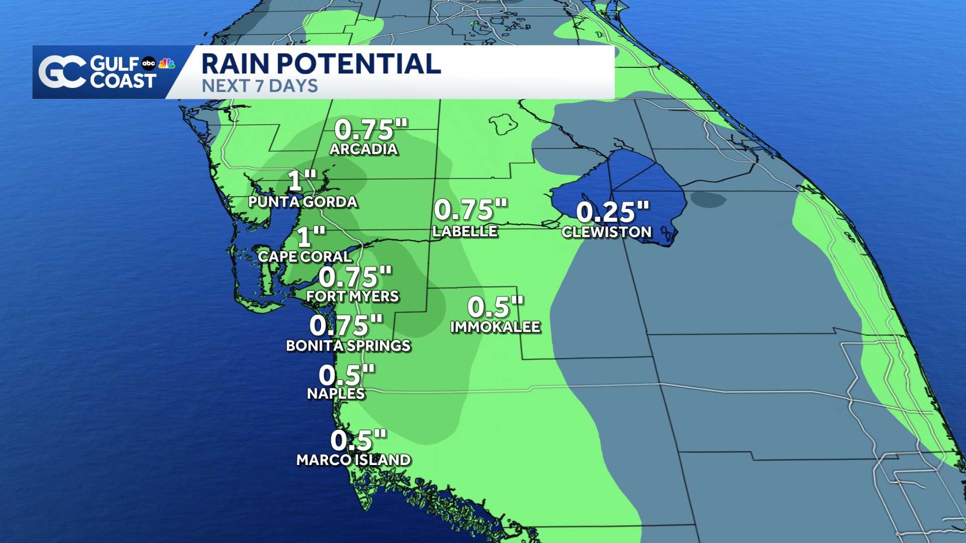 Drier air begins to move across the Gulf Coast Wednesday night - WBBH