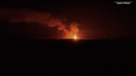 A well site explosion triggers a large fire and evacuations in Texas
