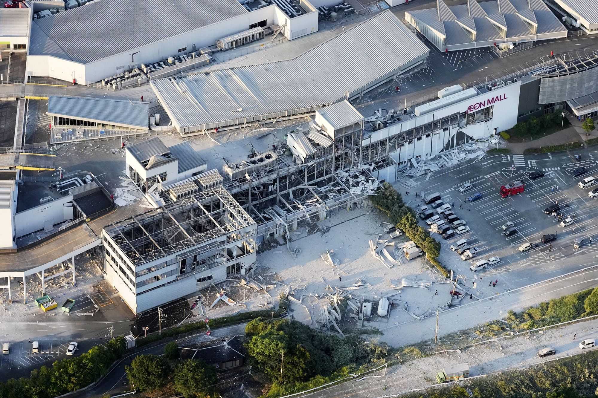 Japan earthquake: Several feared trapped in collapsed shopping mall