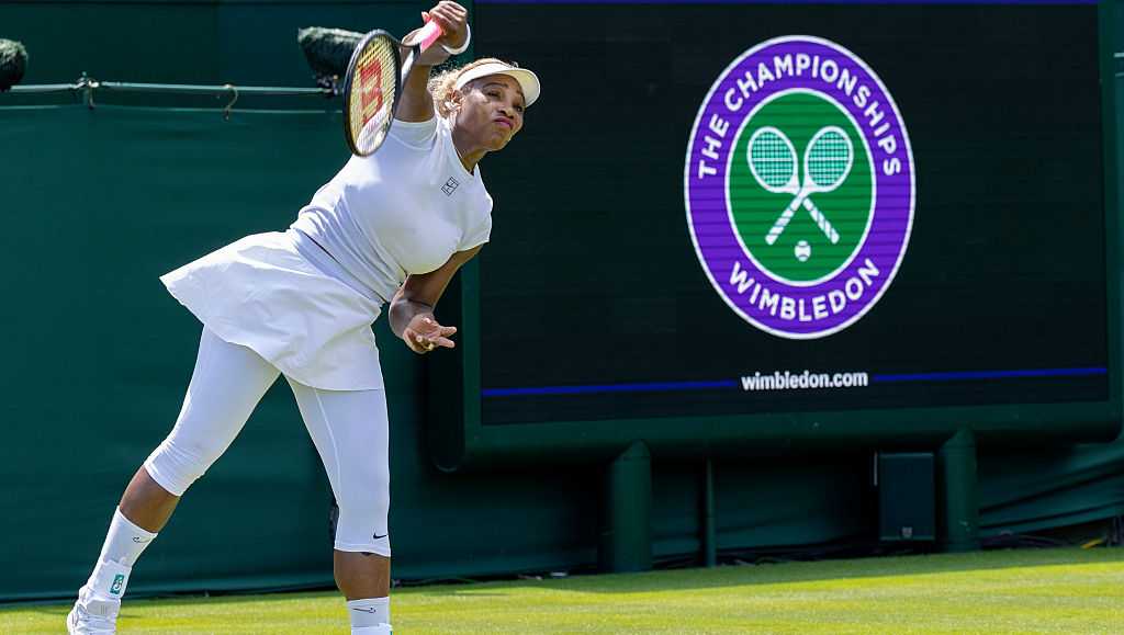 Serena Williams' daughters see how hard she's working for Wimbledon return