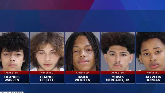 5 teens charged in Lancaster City shootout