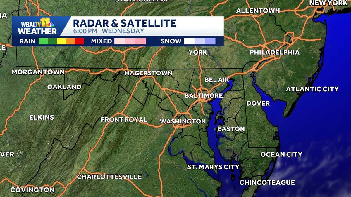 Storms move through Saturday night in Baltimore