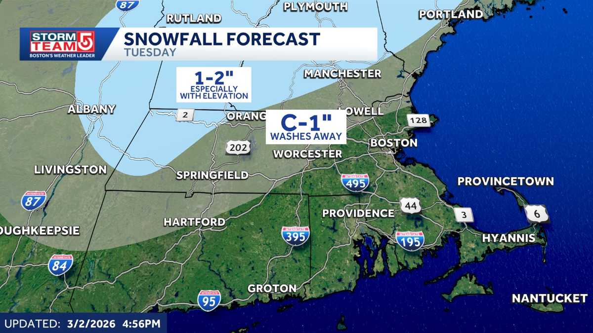 Winter weather advisory issued for messy Tuesday storm