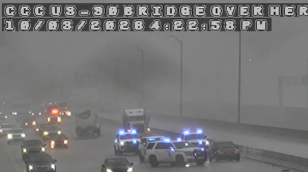 Backups building after crash on US 90B East before the Crescent City ...
