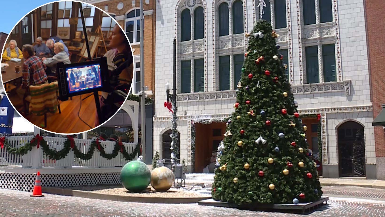 Christmas in June? This small Kentucky town has transformed into a snowy movie set