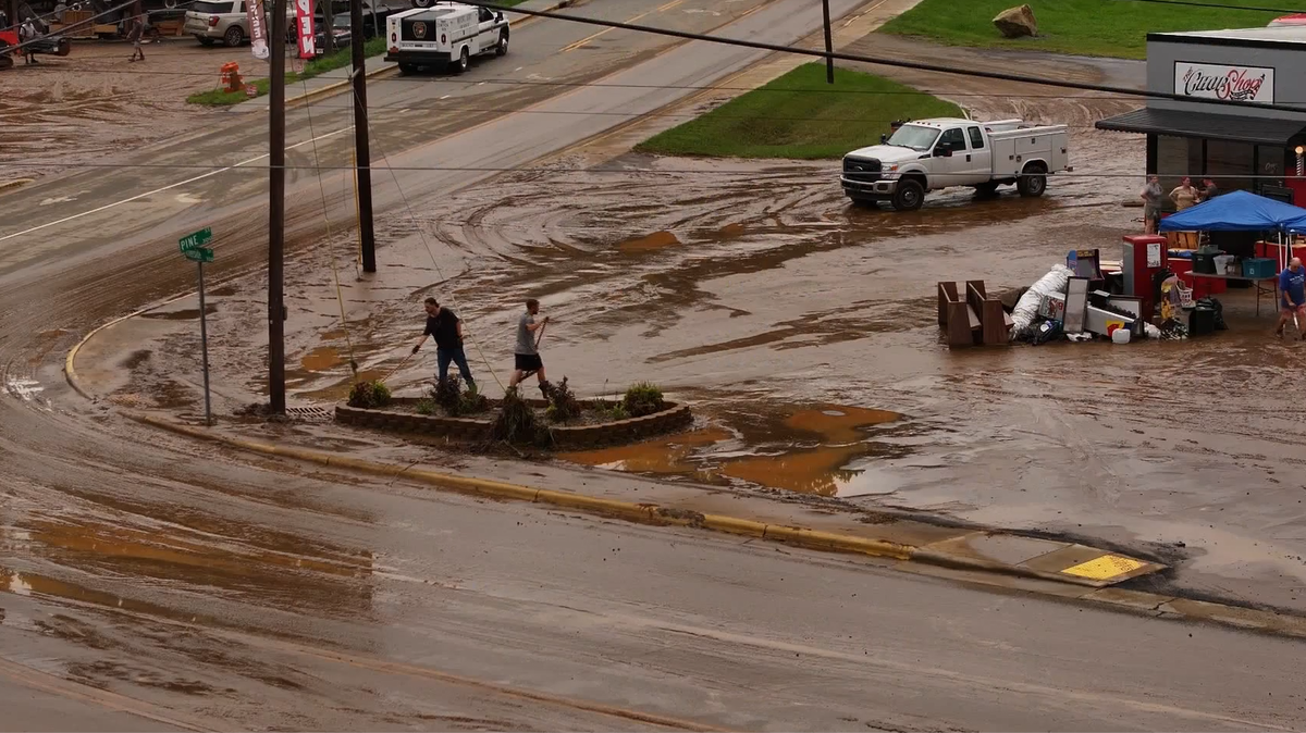 How to report flooding and storm damage in Surry County