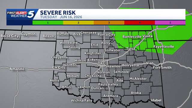 TIMELINE: Low severe storm risk possible each of the next three days