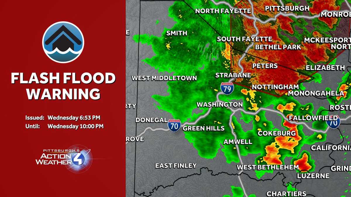 Storm alerts in place for parts of Western Pa. Wednesday